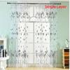 Fashion Printed Tulip Window Screen 100X200CM Polyester Drape Curtain Sheer Curtains For Living Room