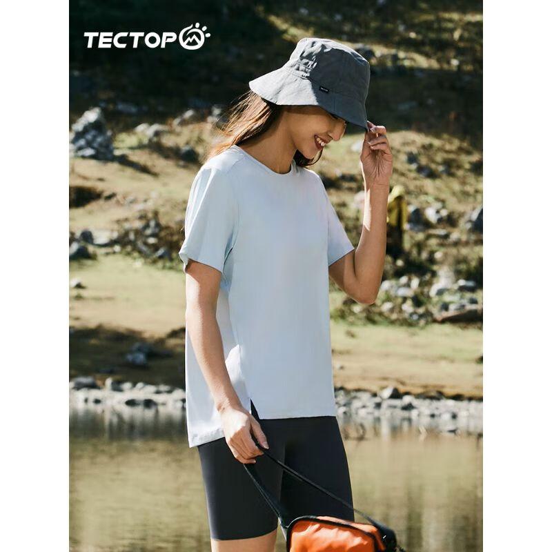 TECTOP Women s Outdoor Quick Dry Short Sleeve T-shirt L
