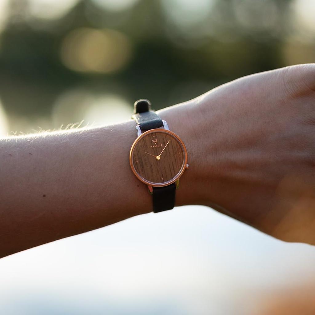 Curbholz Women's Wooden Watch, German Design, Water Resistant, Official Import, WEMM5000