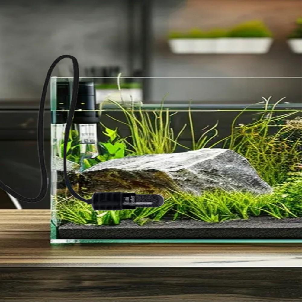 Mini Aquarium Heater Fish Tank Aquatic Heater Submersible Thermostatic Heater Adjustable Temperature 18-34°C Suitable for 2L