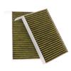 2Pcs/Set Air Filters For  Model 3 Model Y Replacement Car Air Conditioning Cabin Using Activated Carbon Dual Effect Filters