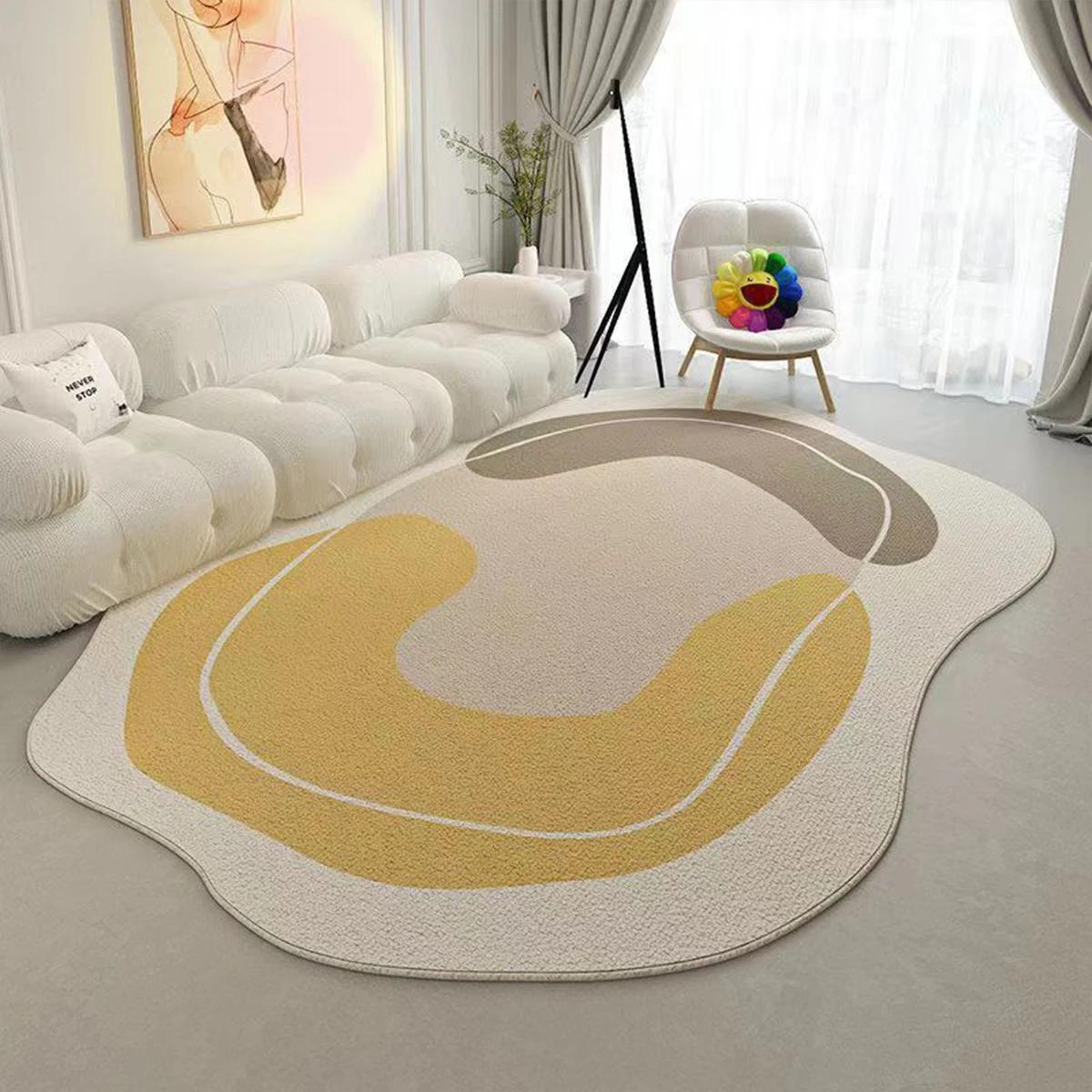 

Modern Fluffy Plush Irregular Rug Soft Thickened Living Room Carpet Large Area Rugs for Bedroom Lounge Home Decoration 60*90cm