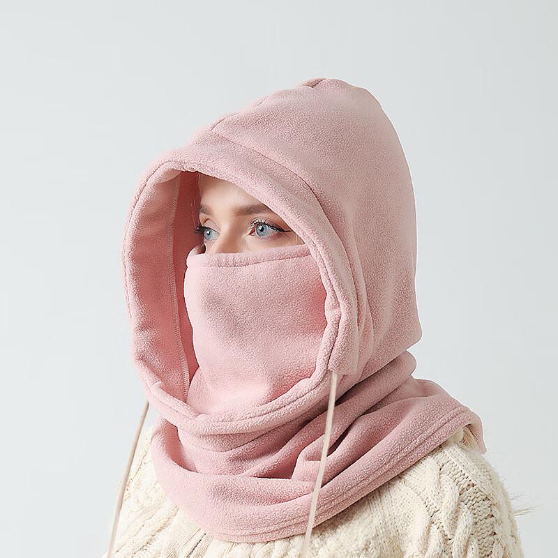 Winter Fleece Hood with Neck Warmer and Face Mask