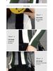 Women's Striped Color Block Slim Fit Knitted Sweater - Half High Neck, Short, New for 2025 Autumn/Winter