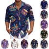 Men's Casual Button-Down Long-Sleeve Shirt