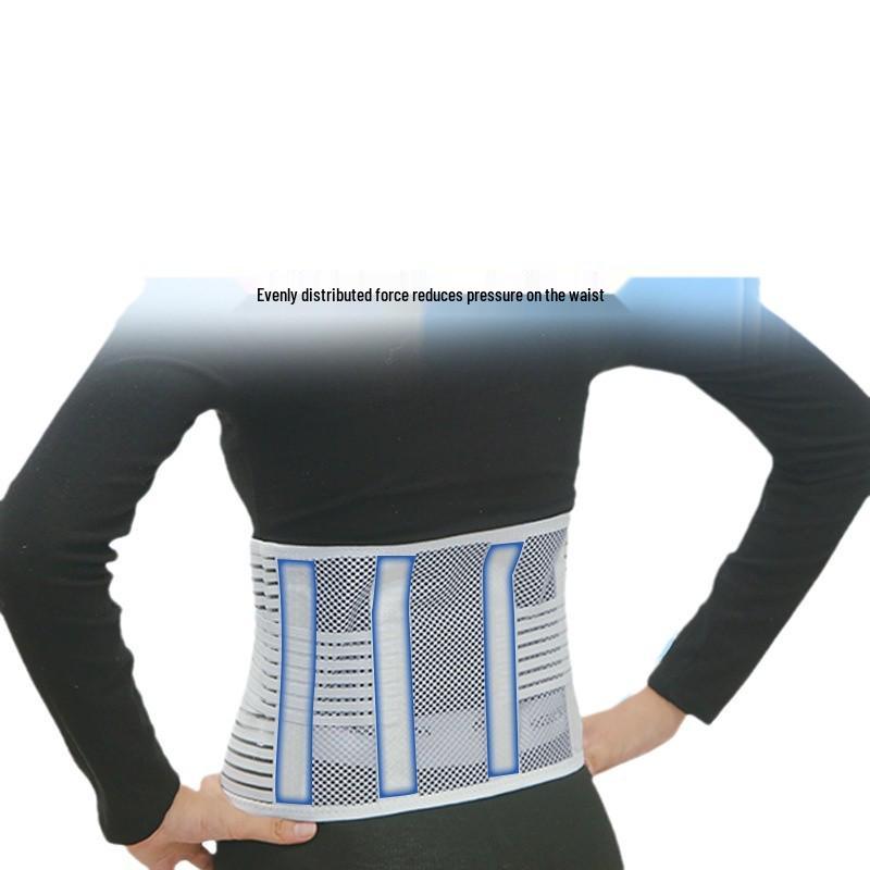 Breathable Four-Bar Waist Support Belt - Universal Fit for All Seasons, Ideal for Office and Sports Lumbar Protection for Men and Women.