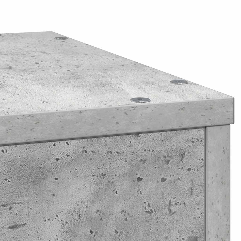 Plant Stand Concrete Grey 33 x 33 x 100 cm Engineered Wood