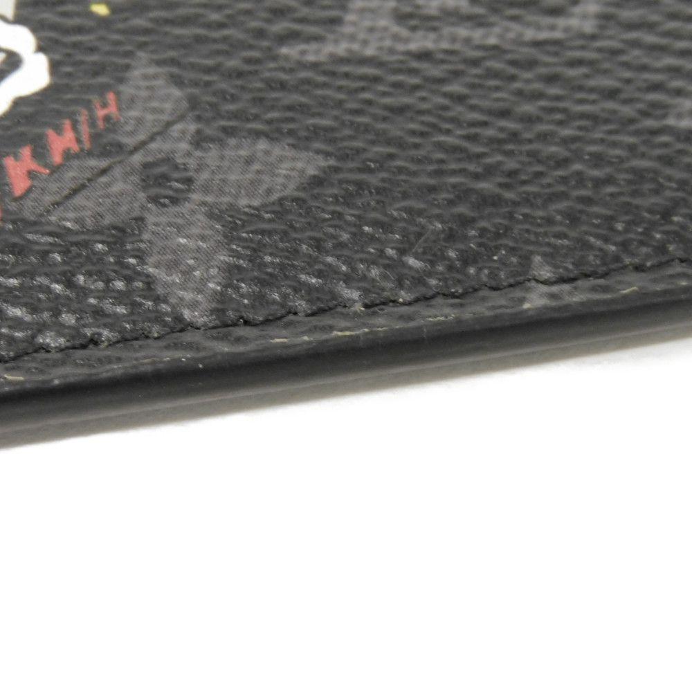 Used 12564 Coin Card Holder M80932 7943 Trunk Comic Black RFID Monogram Eclipse Noir Men's from Japan AUTHENTIC