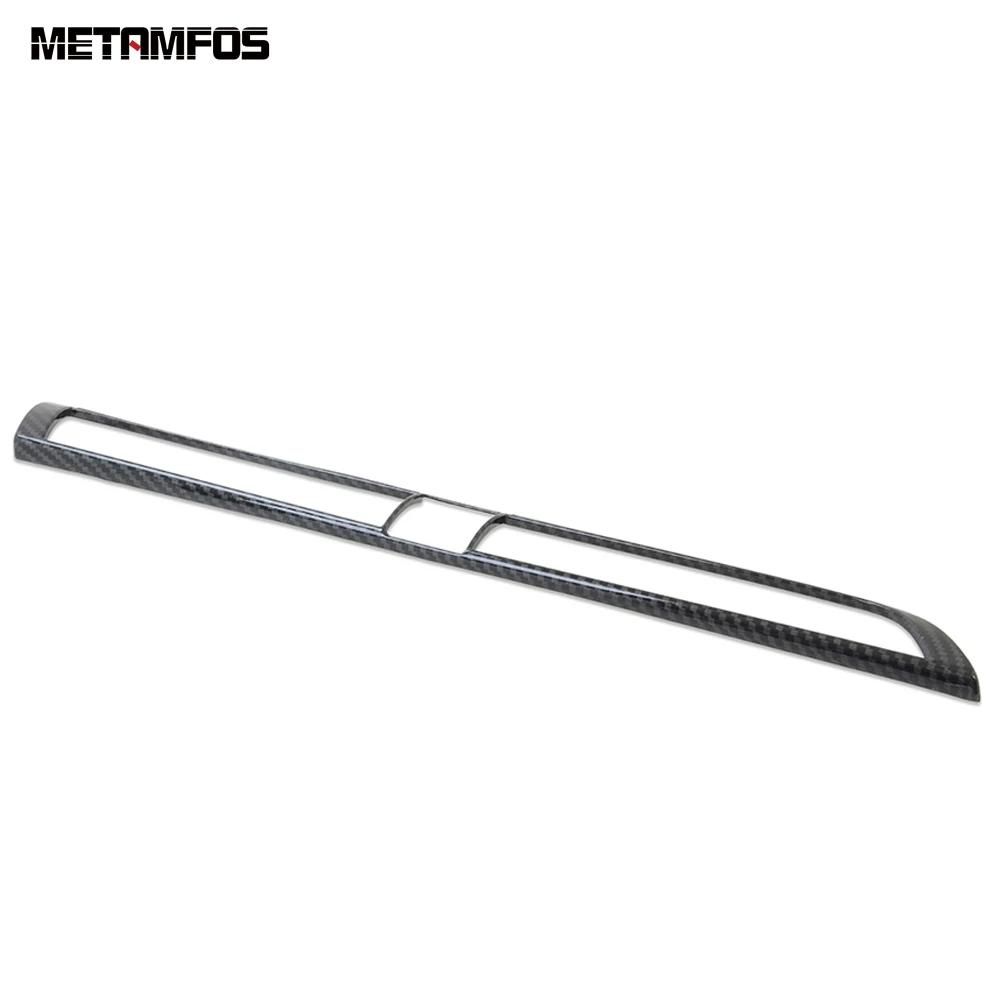 For Toyota Camry 2018   Carbon Fiber Center Console Air Condition Vent Outlet Cover Molding Trim Interior Accessories