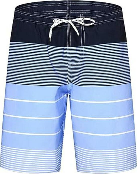 

Водонепроницаемые быстросохнущие повседневные пляжные шорты - Свободные, с широкими штанинами, летние брюки длиной до колена M синий