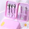 Nail Scissors Nail Clippers Set Home Portable Nail Clippers Stainless Steel Beauty Set Creative Ice Cream
