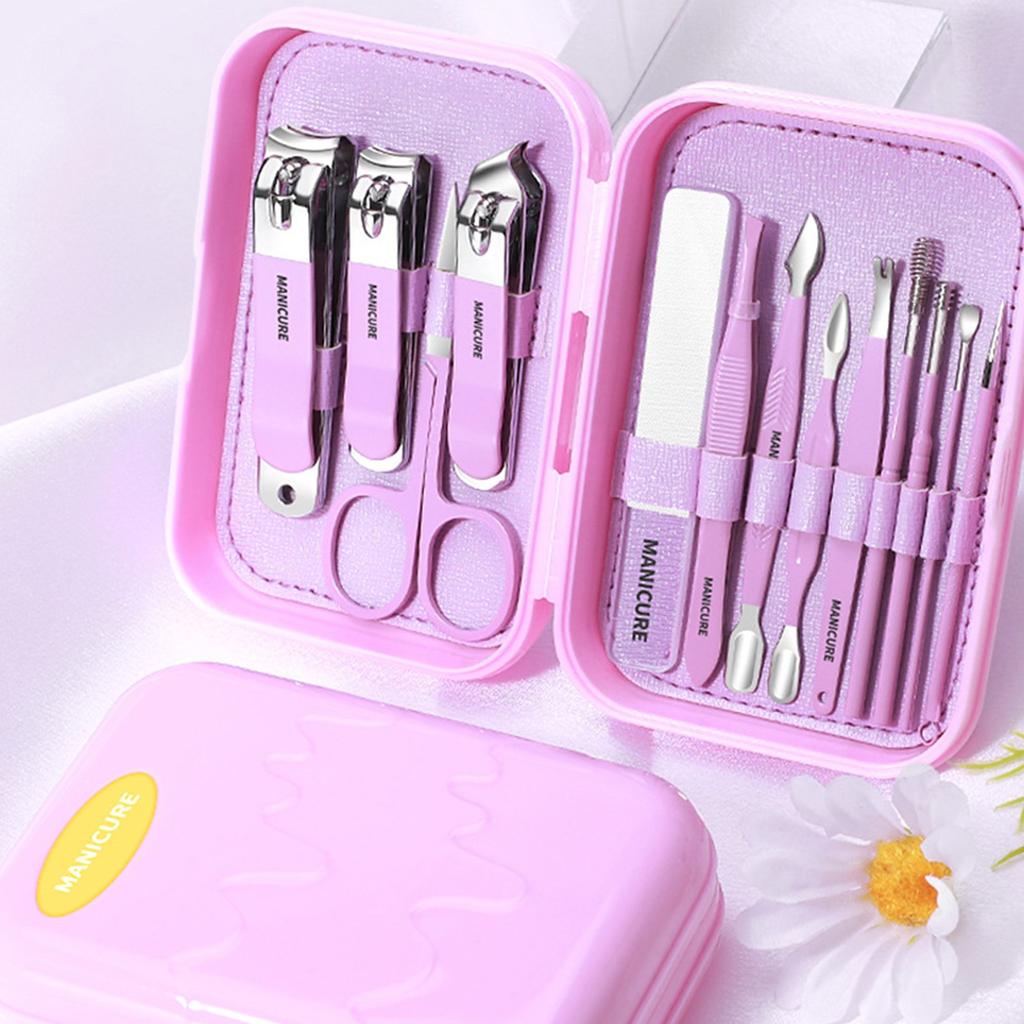 Nail Scissors Nail Clippers Set Home Portable Nail Clippers Stainless Steel Beauty Set Creative Ice Cream