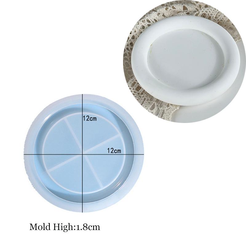 

Saucer Tray Plaster Silicone Mold DIY Heart Cat Flower Shape Jewelry Storage Box Epoxy Mould Craft Making Molds Home Decoration