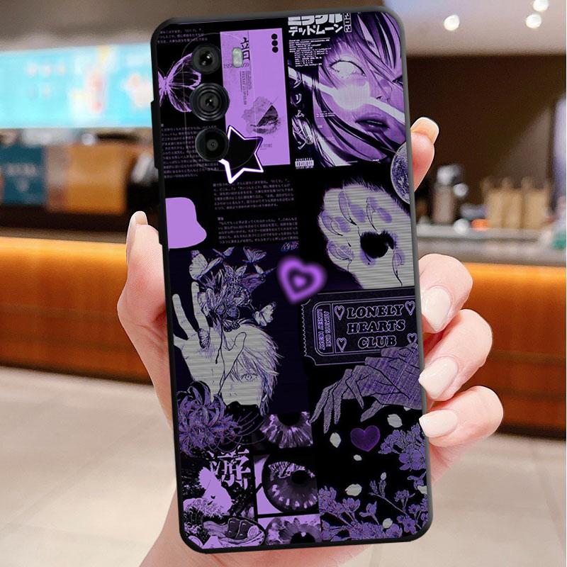 

Phone Case For Motorola Edge 50 40 Pro 60 50 40 30 Ultra Neo Fusion Moto G Play G Stylus G Power G Purple Aesthtic Moto Edge 50 Ultra
