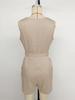 2026 Spring/Summer Women's V-Neck Solid Sleeveless Jumpsuit for Daily Commute