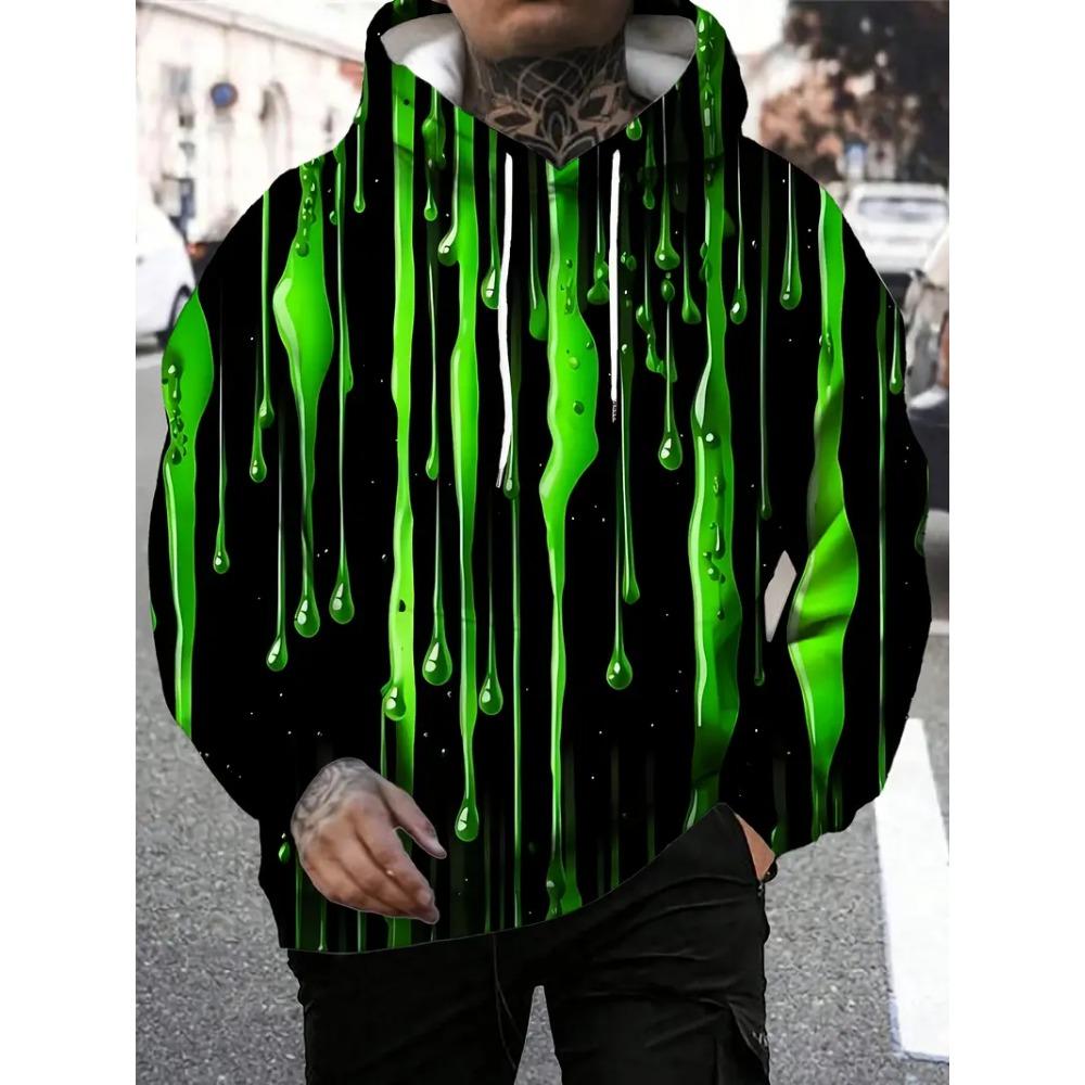 Graffiti Cartoon Pattern Man Hoodie Funny 3D Printed Sweatshirts Autumn New Casual Long Sleeves Pullover Unisex Tops Sweatshirt