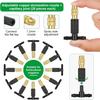 30/50Pcs 4/7PVC Outdoor Misting Cooling System Garden Irrigation 1/4'' Brass Adjustable Atomizer Micro Sprinkler