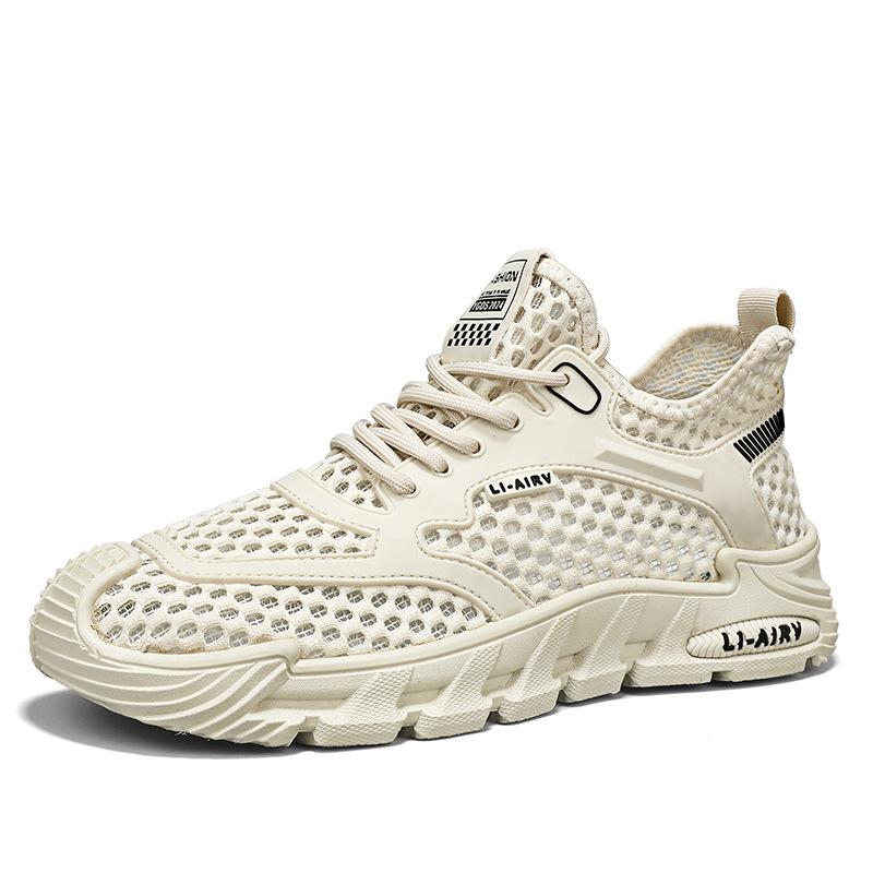 

Men s shoes summer new hollow breathable casual versatile mesh shoes lightweight soft sole running mesh sneakers 39