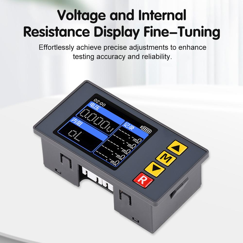 TS457 DC5V 4-Draht-Methode Spannung Innenwiderstandsprüfgerät 1,77-Zoll-TFT-Farbbildschirm 18650-Batterie-Innenwiderstandsprüfgerät