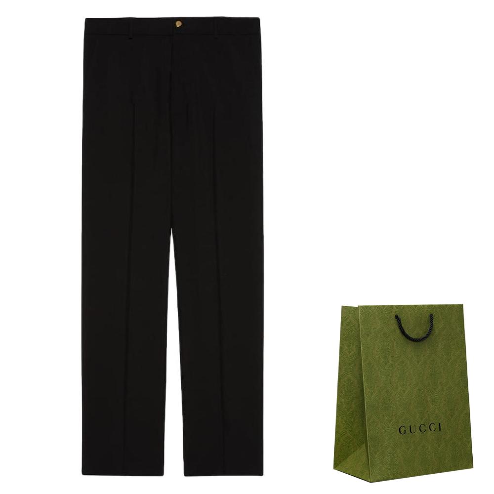 GUCCI Casual Pants Men's Black Moderate Other 654878-ZAG1R-1000
