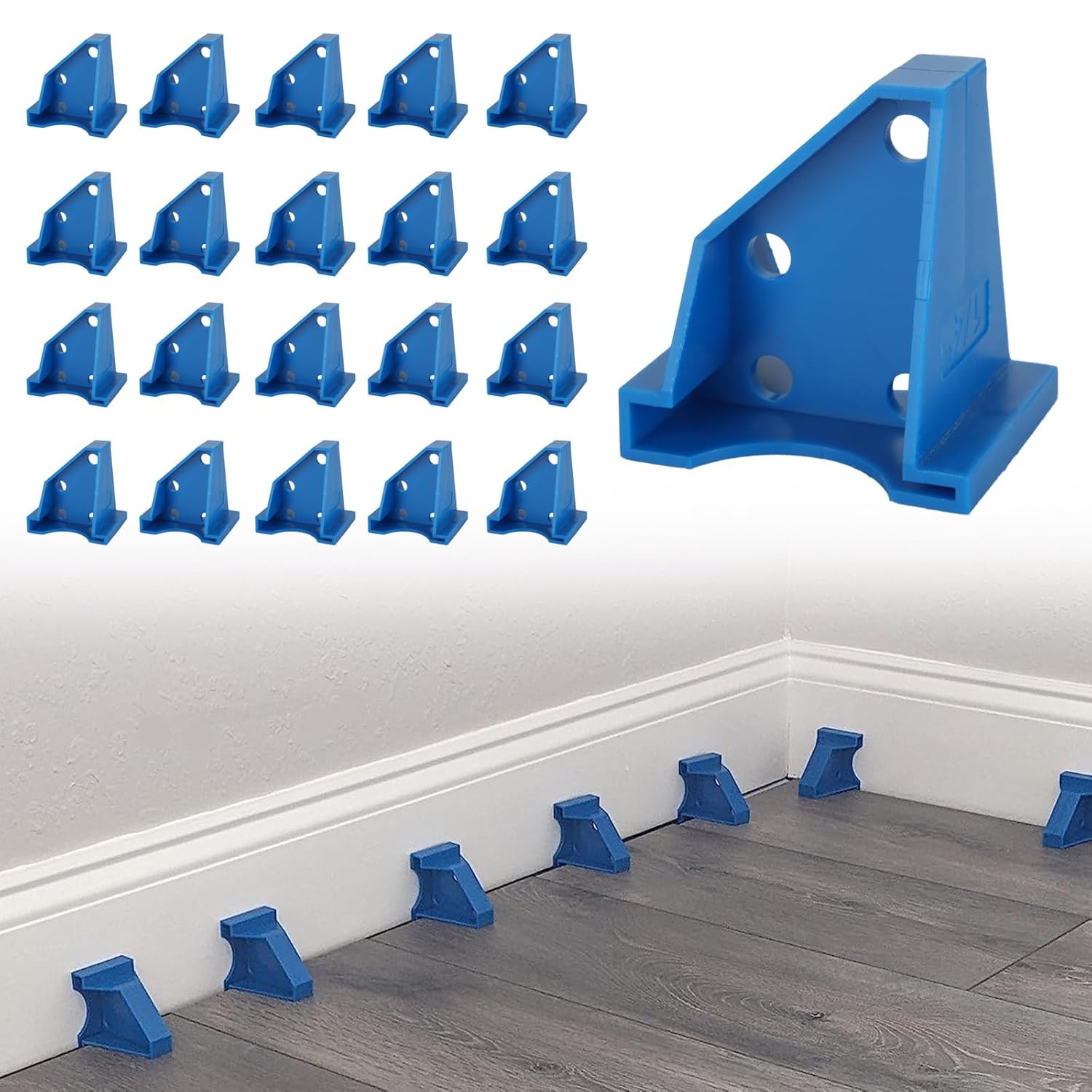 40 шт. Распорки для напольных покрытий 1/4 дюйма и 1/2 дюйма, Распорки для ламината, Распорки для укладки пола для виниловых планок, LVP, Ламината, Инженерной древесины