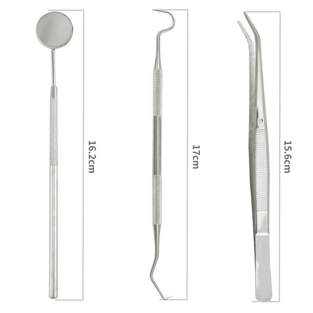 Stainless Steel Dentist Prepared Tool Box Dental Tools Kit Dental Mirror Probe Tweezer Dental Oral Care Instrument Dentistry Sup