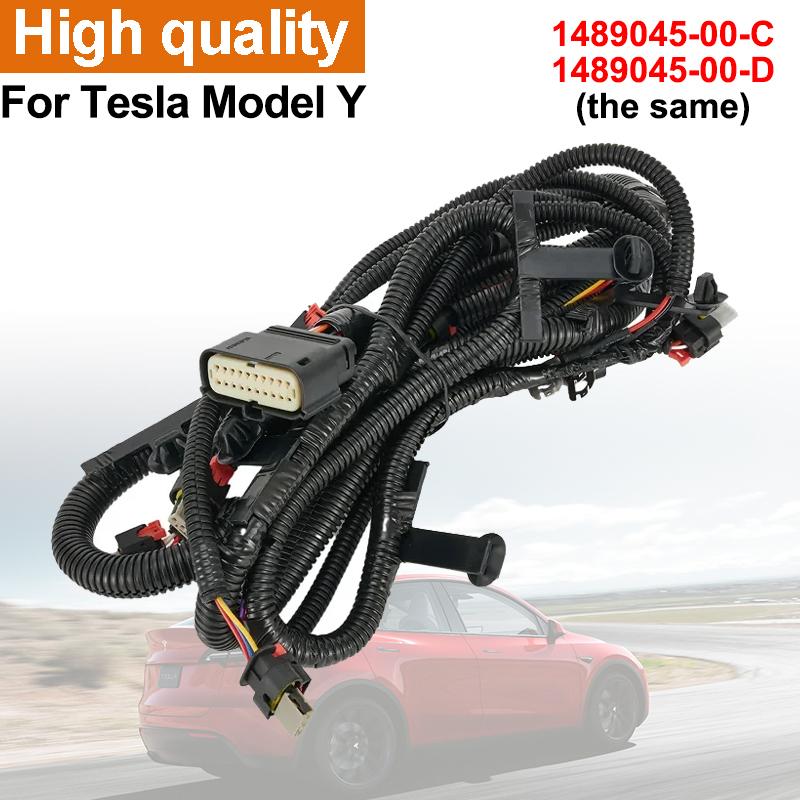 For Tesla Model Y Front Bumper Wiring Harness Harness Assembly 1489045-00-C 1489045-00-D Replace Automobiles Part
