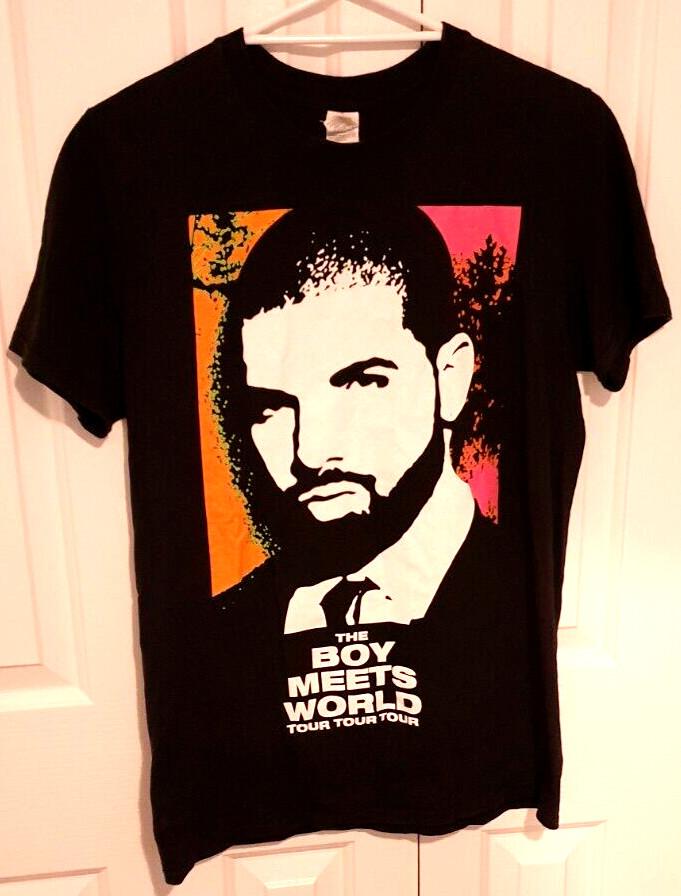 

DRAKE 2017 “The Boy Meets World” Tour Band Tee TShirt. Black. Size Adult Medium Unisex T-Shirt XXL