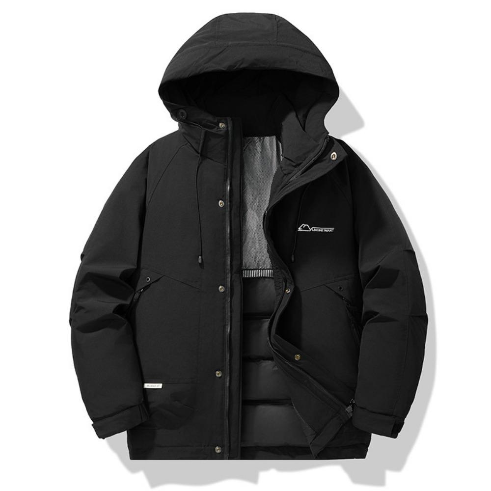 Autumn and winter new men's fashion warm duck down thickened trendy brand handsome casual jacket