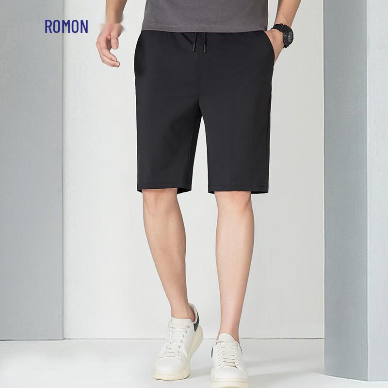 Romon Men s Ice Silk Stretch Quick-Dry Casual Shorts 3XL