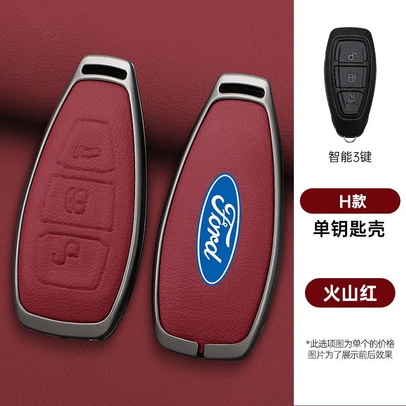 KLYD4 Zinc Alloy Car Remote Smart Key Case Cover Shell Fob For Ford Focus 3 4 ST Mondeo MK3 MK4 Fiesta Fusion Kuga 2013 2014 2015 2017