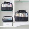 Transparent Travel Cosmetic Bag Zipper Closure Women Wash Pack Portable Toiletry Pouch  Makeup
