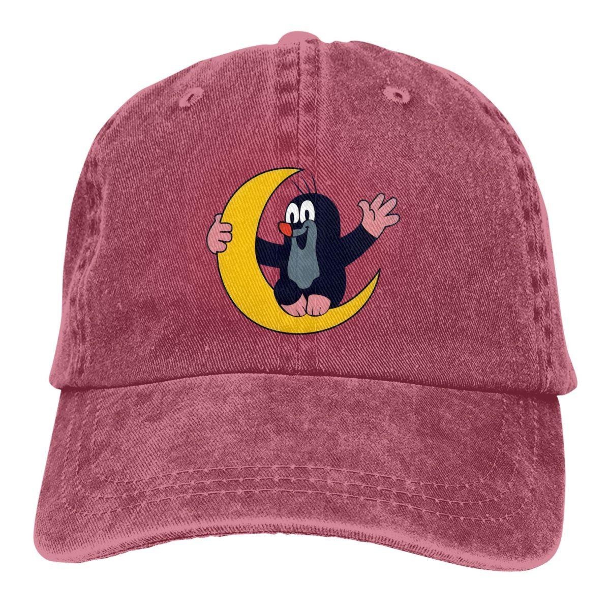 

Sit The Moon Unisex Pure Color Baseball Hats Krtek The Mole Cartoon Sun Visor Caps Peaked Cap one size
