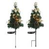 2 STK Solar Juletre Lys Utendørs Vanntett LED Hage Hage Plen Landskap Festlig dekorative gulvlys