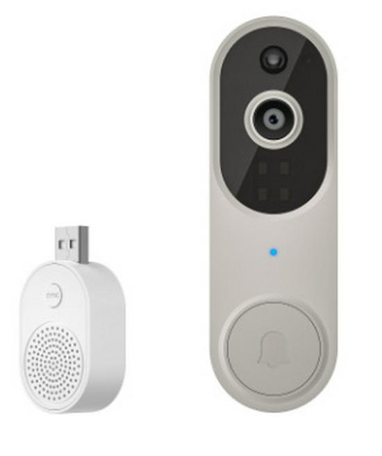 Smart Wireless Video Doorbell with Remote Intercom for Home Security