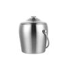 Portable Stainless Steel Ice Bucket with Tongs