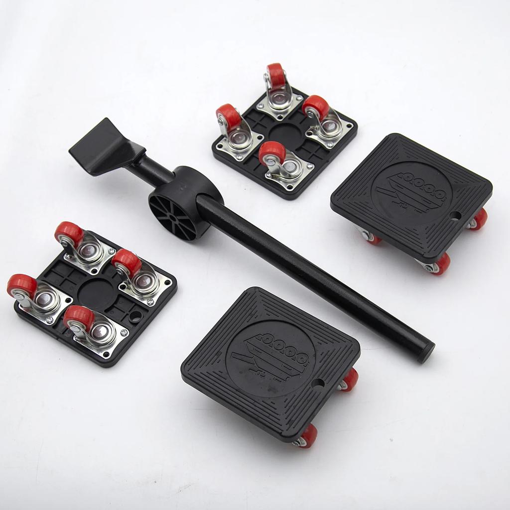 Furniture Lift Mover Tool Set - Dolly with Wheels, 220 Lbs Capacity, 360 Rotation, for Refrigerator, Sofa, Cabinet