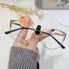 Anti Blue Light Glasses Cat Eye Vintage Diamond Metal Frame Women Optical Flat Mirror Eyewear