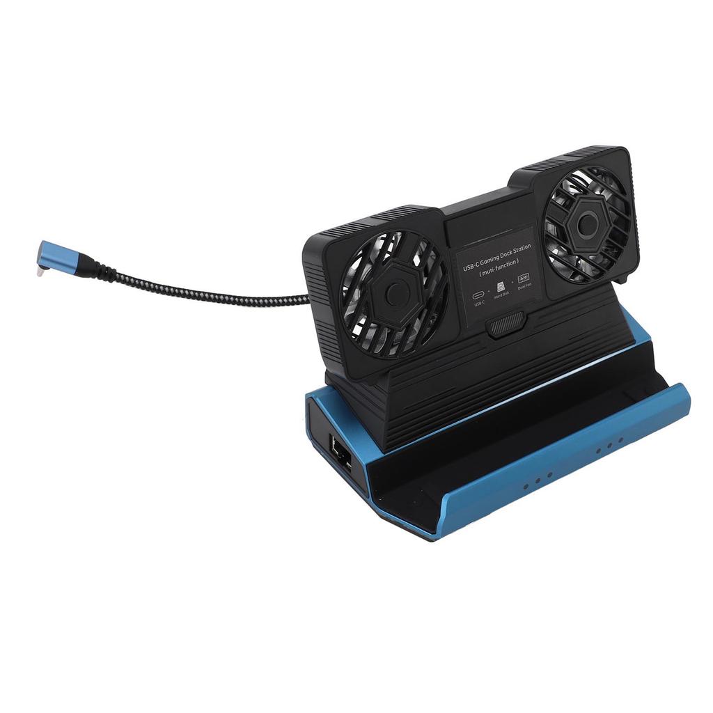 10-in-1 Dockingstation für Legion Go für MSI Claw mit abnehmbarem doppelten Lüfter 4K 60Hz Gigabit Ethernet 4 USB 3.0