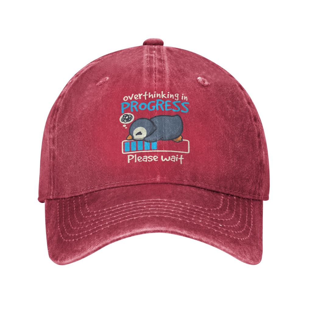 Penguin Overthinking Windows Casual Baseball Cap Running Hippie Trucker Hat Summer Hot Sale Unisex Adult Classic Baseball Caps