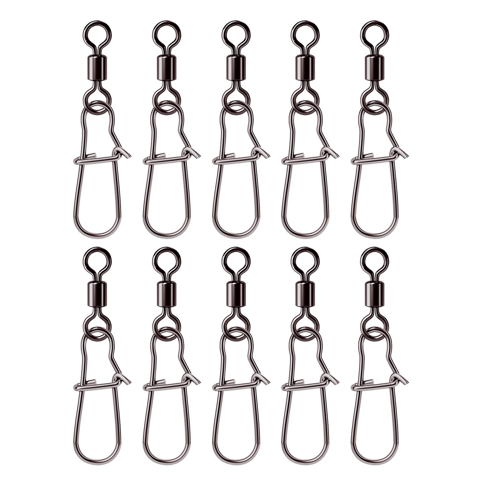 

Вертлюги для рыбалки с высокопрочными шариковыми подшипниками, защелки, зажимы для приманки, для соленой или пресноводной рыбалки 10