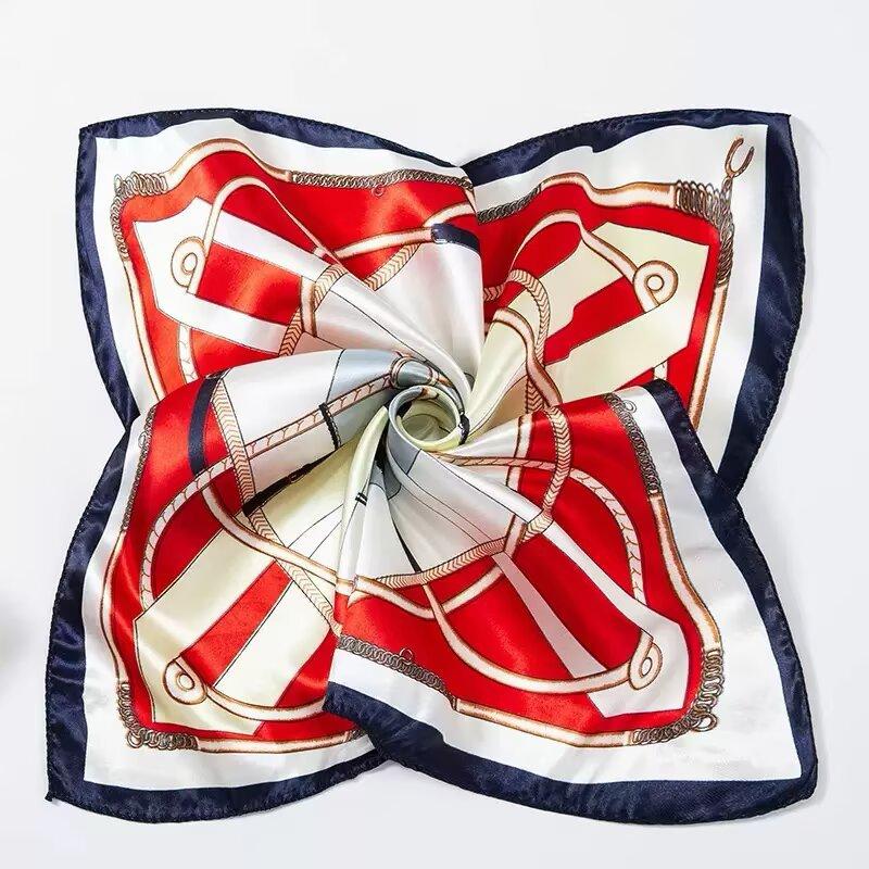 Women's Silk Scarf Business Dress Neck Protector Professional Mobile Telecom Banking Stewardess Small Square Scarf Women's Scarf Shawl Fashion