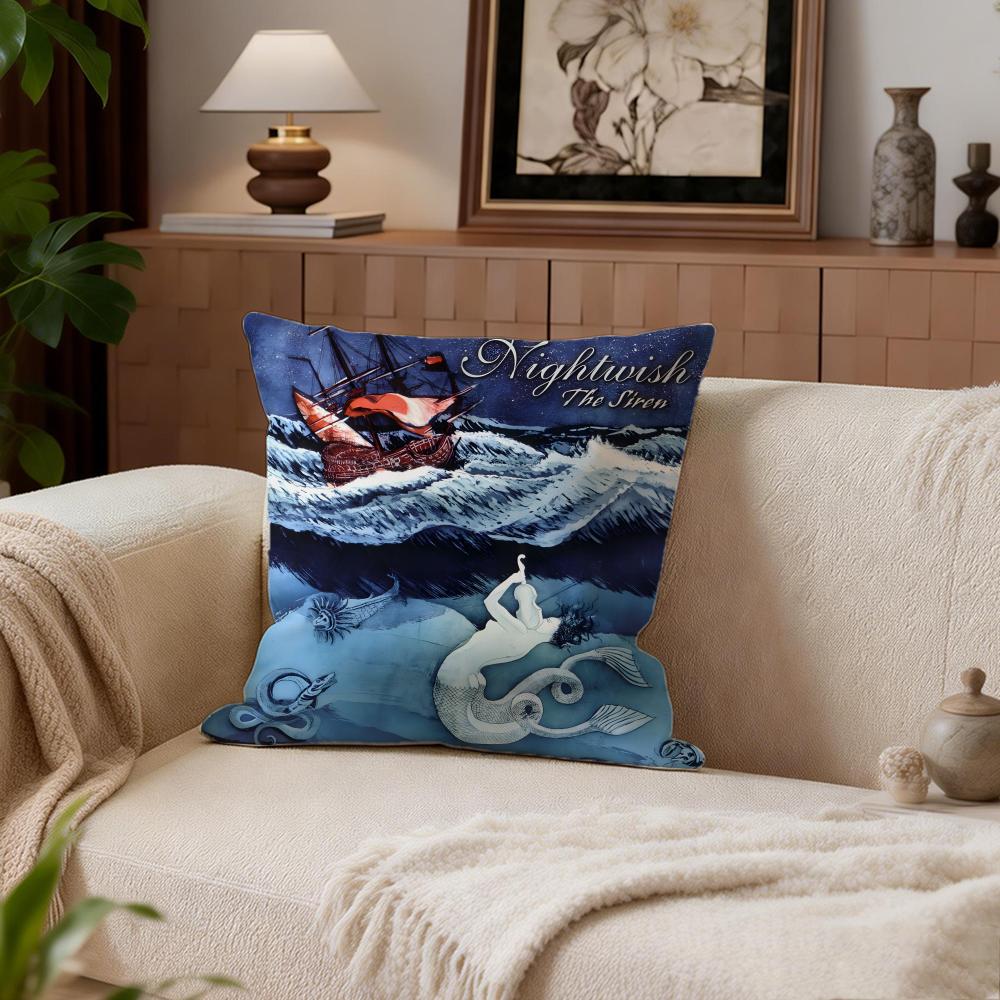 Nightwish Cushion Cover Cushion Cover Set 4Pcs 50X50 45X45 40X40 Pillowcase Decorative Sofa Home Decor
