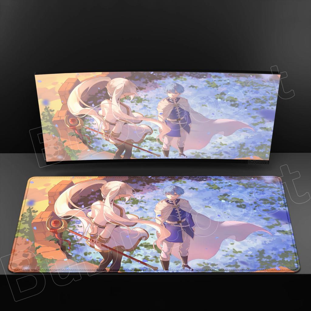 Exquisite Wallpaper Anime Sousou No Frieren Mouse Pad XXL HD Printing Mousepad Hot Large Game Non-slip Rubber MousePad Table Mat