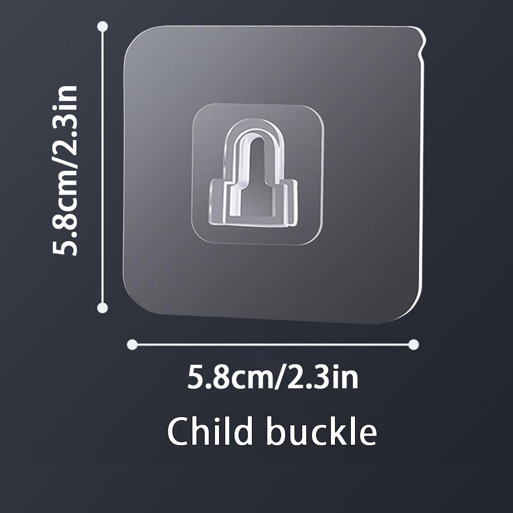 Xiaomi 20PCS Double Sided Adhesive Wall Hooks Invisible Traceless Snap Wall Hook Home Holder Bathroom Kitchen Bedroom Hook Kit