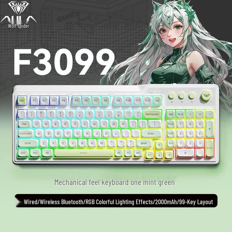 AULA F3099 Three-Mode Mechanical Keyboard