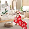 Hooded Blanket Christmas Warm Throw Blanket Soft Large Hooded Blanket Cape For Birthday Holiday Living Room Sofa Bedroom Office