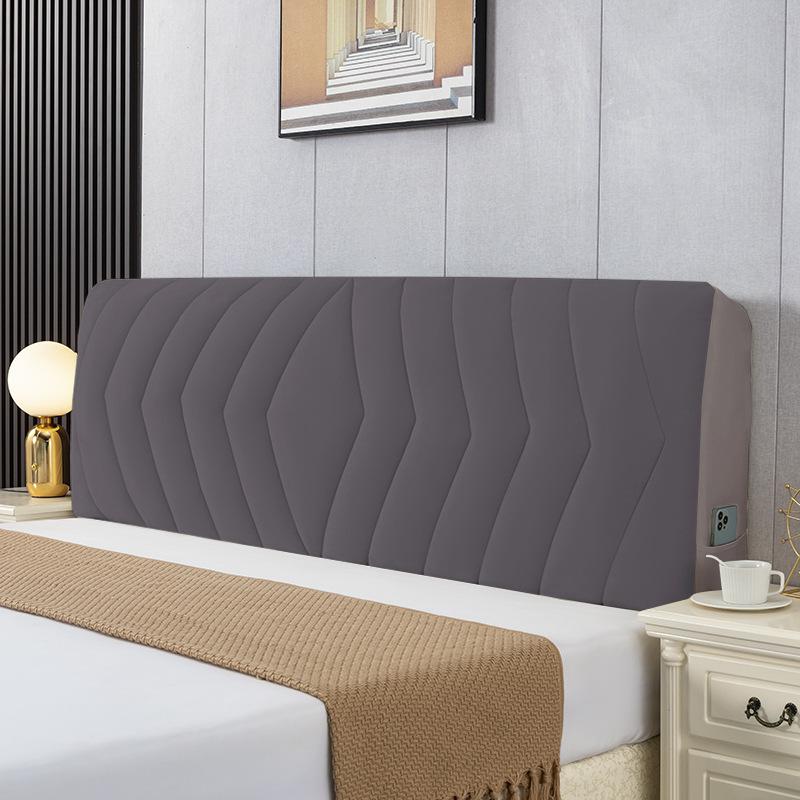 

Потовщений оксамитовий стьобаний чохол на узголів’я Nordic Універсальний захисний чохол для ліжка Однотонний м’який фланелевий стьобаний чохол для узголів’я W120*H65cm