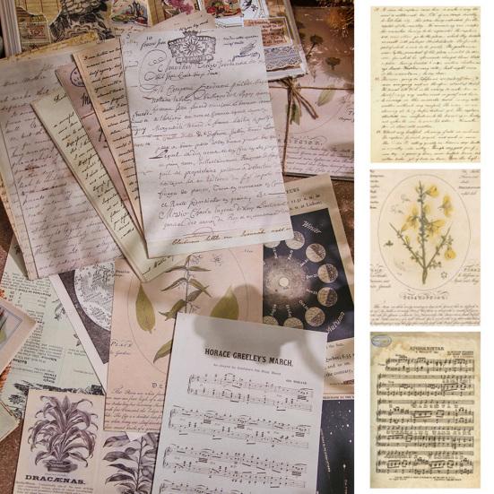 Vynikající řezací víceúčelový lehký papír pro domácí kutily Vintage Scrapbooking Papírový papír pro zásobování papírnictvím