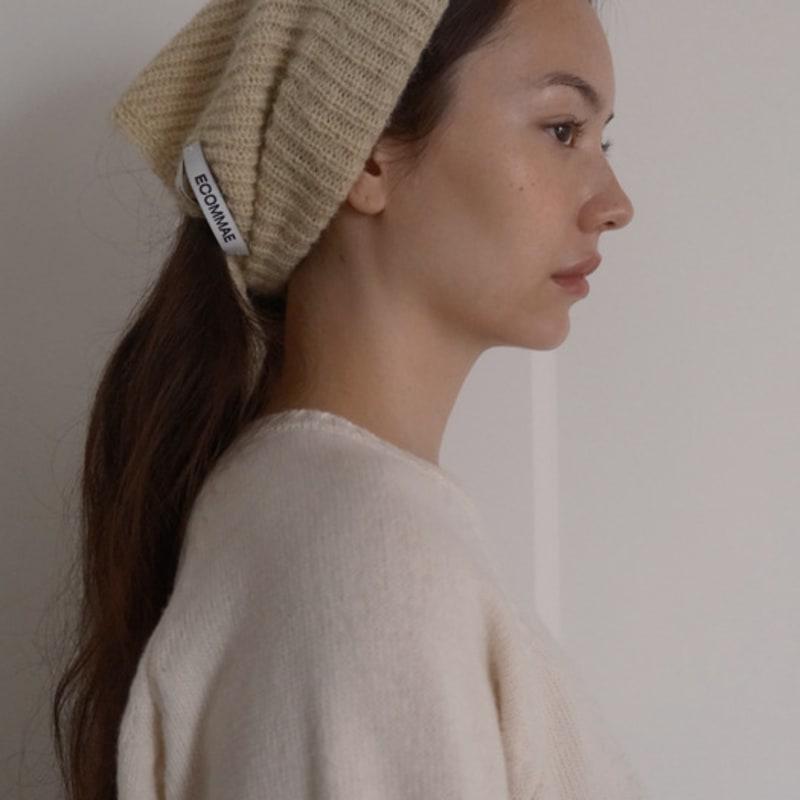 

EcommaE MINI KNIT SCARF (BUTTER) one